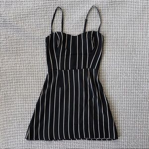 Reformation 00 Mini Striped Dress